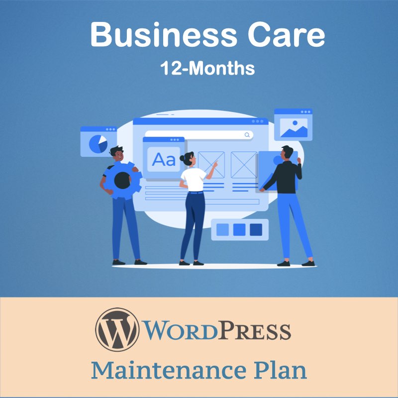 Wordpress Care Maintenance - Yearly Plan Support Services