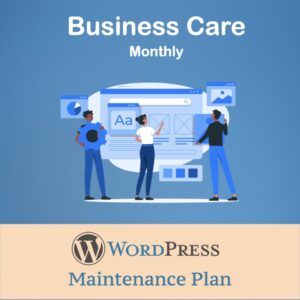 Wordpress Care Maintenance - Monthly Plan Support Services